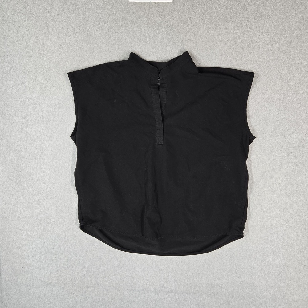 FIGS Women Scrub Top XL Black Rafaela Oversized WAXSW1003 PO#2054